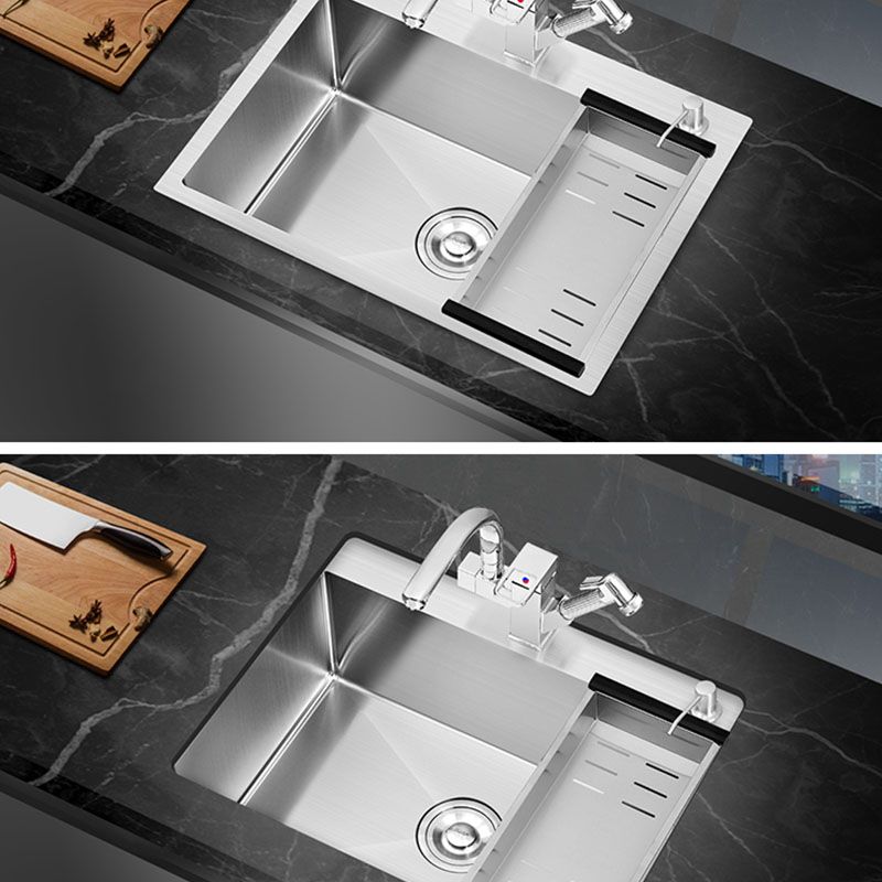 Modern Style Kitchen Sink Soundproof Design Kitchen Sink with Overflow Hole Clearhalo 'Home Improvement' 'home_improvement' 'home_improvement_kitchen_sinks' 'Kitchen Remodel & Kitchen Fixtures' 'Kitchen Sinks & Faucet Components' 'Kitchen Sinks' 'kitchen_sinks' 1200x1200_bc0f6025-ed93-4645-b3e4-e682a755fbf5