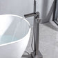 Floor Mounted Metal Freestanding Tub Filler Rotatable Freestanding Bathtub Faucet Clearhalo 'Bathroom Remodel & Bathroom Fixtures' 'Bathtub Faucets' 'bathtub_faucets' 'Home Improvement' 'home_improvement' 'home_improvement_bathtub_faucets' 1200x1200_bc1d025f-2f79-4d8b-ba90-72689c69ffb6