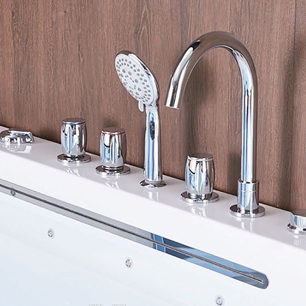 Acrylic Modern Bathtub Freestanding White Jets Included Bath Clearhalo 'Bathroom Remodel & Bathroom Fixtures' 'Bathtubs' 'Home Improvement' 'home_improvement' 'home_improvement_bathtubs' 'Showers & Bathtubs' 1200x1200_bc1dec57-19b8-4982-8ea6-510286643560