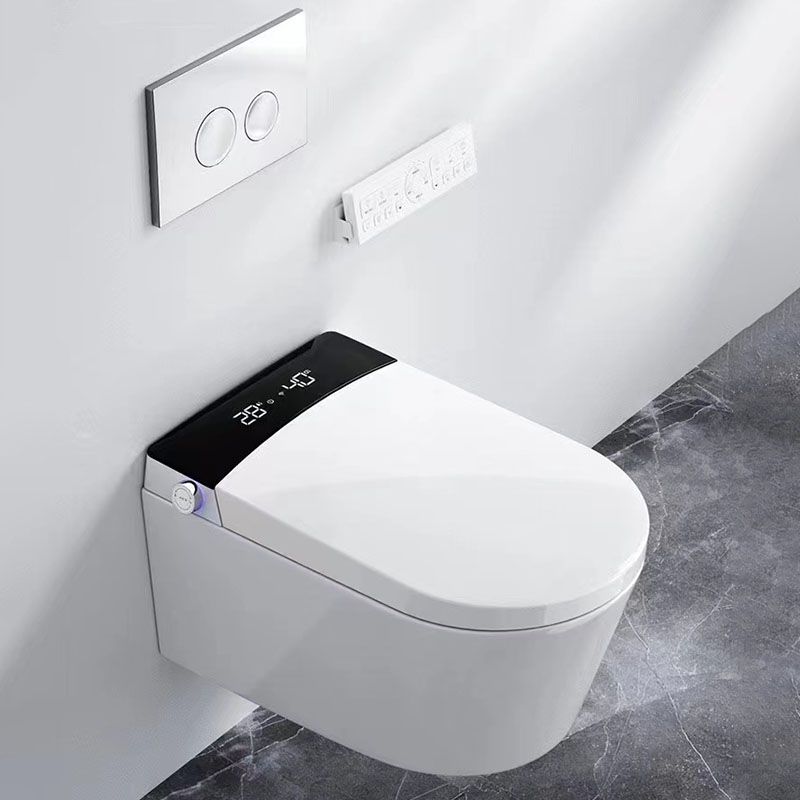 Electronic Elongated Toilet Wall Mounted Bidet with Heated Seat Clearhalo 'Bathroom Remodel & Bathroom Fixtures' 'Bidets' 'Home Improvement' 'home_improvement' 'home_improvement_bidets' 'Toilets & Bidets' 1200x1200_bc386449-9e87-447e-a2cb-32b42780326c
