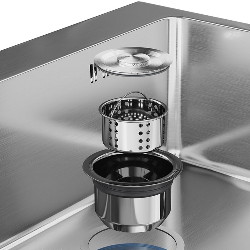 Modern Kitchen Sink Stainless Rectangular Kitchen Sink with Pull-out Faucet Clearhalo 'Home Improvement' 'home_improvement' 'home_improvement_kitchen_sinks' 'Kitchen Remodel & Kitchen Fixtures' 'Kitchen Sinks & Faucet Components' 'Kitchen Sinks' 'kitchen_sinks' 1200x1200_bc63d47e-7da4-4914-9996-2ecf5b998ceb