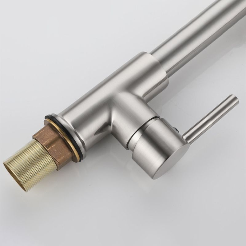 Modern Farmhouse Kitchen Faucet Pull down Single Handle 304 Stainless Steel Faucet Clearhalo 'Home Improvement' 'home_improvement' 'home_improvement_kitchen_faucets' 'Kitchen Faucets' 'Kitchen Remodel & Kitchen Fixtures' 'Kitchen Sinks & Faucet Components' 'kitchen_faucets' 1200x1200_bc6da4b0-8a40-4ede-b340-d8b36288ded9