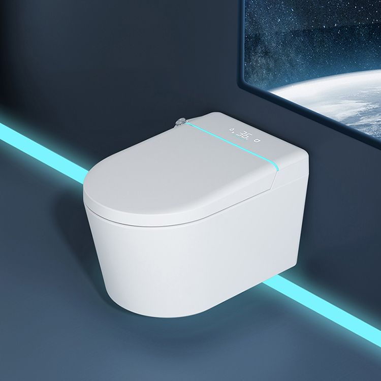 Elongated Wall Mounted Bidet White Wall Hung Toilet Set with Unlimited Warm Water Clearhalo 'Bathroom Remodel & Bathroom Fixtures' 'Bidets' 'Home Improvement' 'home_improvement' 'home_improvement_bidets' 'Toilets & Bidets' 1200x1200_bc744427-bef8-4f9b-aafc-b101ac483417