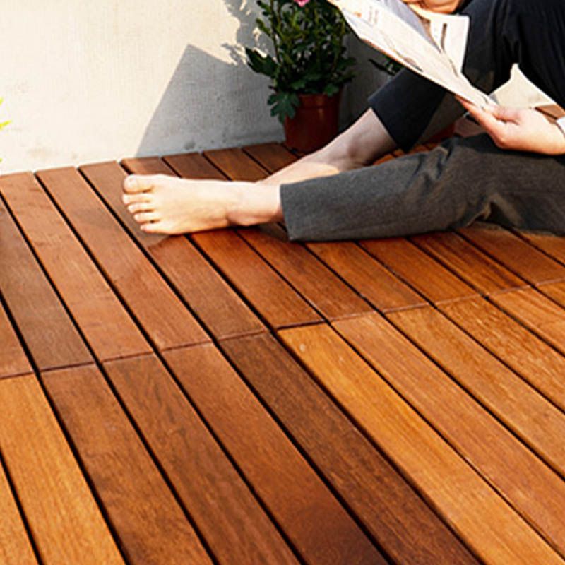Wood Patio Flooring Tiles Outdoor Interlocking Decking Tiles with Waterproof Clearhalo 'Home Improvement' 'home_improvement' 'home_improvement_outdoor_deck_tiles_planks' 'Outdoor Deck Tiles & Planks' 'Outdoor Flooring & Tile' 'Outdoor Remodel' 'outdoor_deck_tiles_planks' 1200x1200_bc84b4ee-ec50-46a1-8e9c-927677022d6b