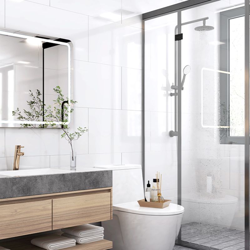 Rectangular Marbling Peel & Stick Tile Stain Resistant Single Tile for Bathroom Backsplash Clearhalo 'Flooring 'Home Improvement' 'home_improvement' 'home_improvement_peel_stick_blacksplash' 'Peel & Stick Backsplash Tile' 'peel_stick_blacksplash' 'Walls & Ceilings' Walls and Ceiling' 1200x1200_bc91fb72-394a-4492-9b56-90d257f9ed43