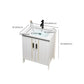 Metal Sink Vanity Freestanding Bathroom Sink Vanity with Single Sink Clearhalo 'Bathroom Remodel & Bathroom Fixtures' 'Bathroom Vanities' 'bathroom_vanities' 'Home Improvement' 'home_improvement' 'home_improvement_bathroom_vanities' 1200x1200_bcb164e9-fe45-4e5f-b84b-d5d5d319f576