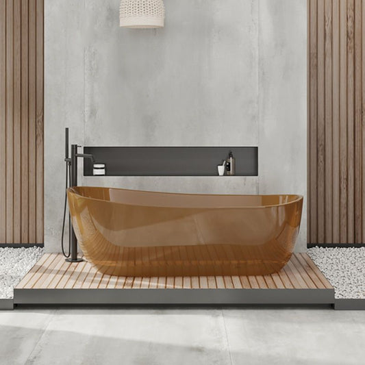 Soaking Stand Alone Bathtub Oval Antique Finish Modern Bath Tub Clearhalo 'Bathroom Remodel & Bathroom Fixtures' 'Bathtubs' 'Home Improvement' 'home_improvement' 'home_improvement_bathtubs' 'Showers & Bathtubs' 1200x1200_bce609b6-b14f-4fc3-9e88-734e3cf32d92
