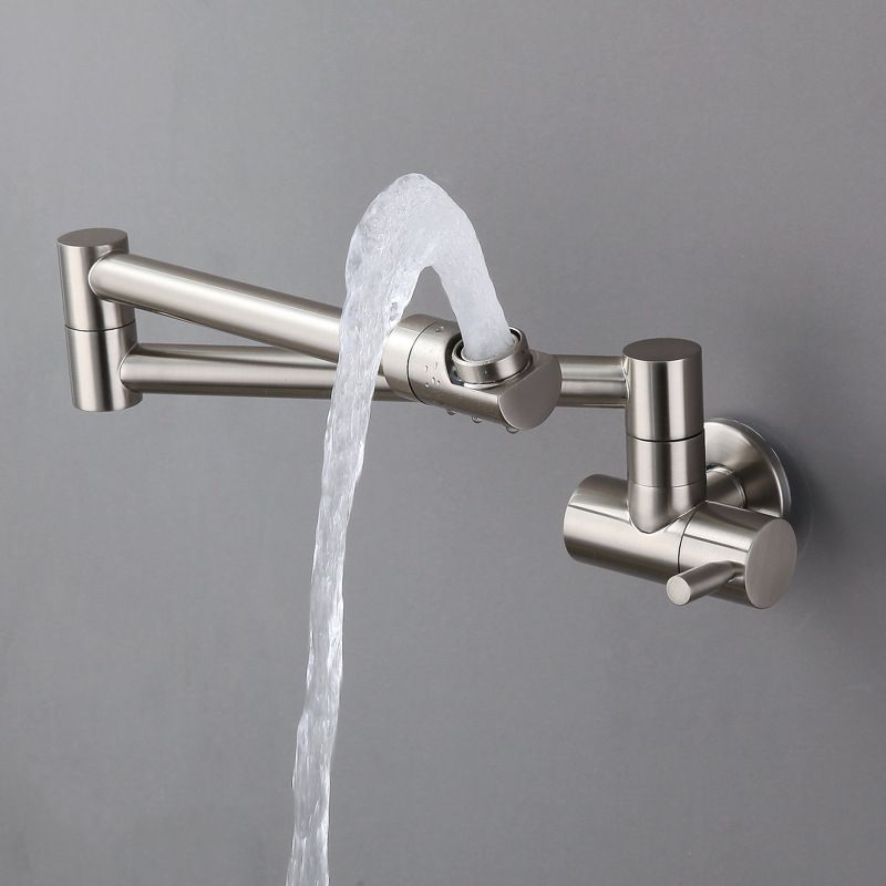 Modern Faucet 1-Handle and 1-Hole Single Level Low Pot Filler Kitchen Faucet Clearhalo 'Home Improvement' 'home_improvement' 'home_improvement_kitchen_faucets' 'Kitchen Faucets' 'Kitchen Remodel & Kitchen Fixtures' 'Kitchen Sinks & Faucet Components' 'kitchen_faucets' 1200x1200_bcfc9b7f-6d2e-4887-afe3-c07bbe15bdbe