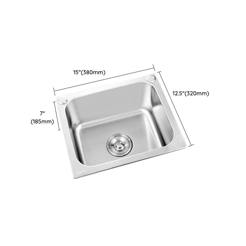 Modern Style Kitchen Sink Stainless Steel Kitchen Sink with Faucet Clearhalo 'Home Improvement' 'home_improvement' 'home_improvement_kitchen_sinks' 'Kitchen Remodel & Kitchen Fixtures' 'Kitchen Sinks & Faucet Components' 'Kitchen Sinks' 'kitchen_sinks' 1200x1200_bcfd0696-5677-4790-856c-d09dfd979221