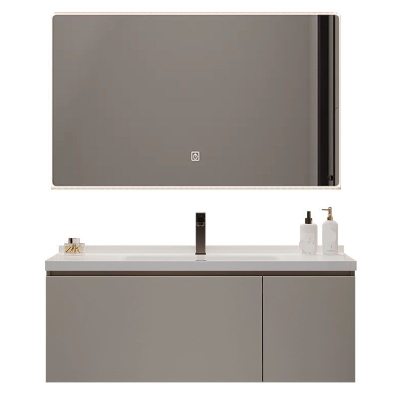 Single Sink Bathroom Vanity Set Overflow Wood Frame Wall Mounted with Drawer Clearhalo 'Bathroom Remodel & Bathroom Fixtures' 'Bathroom Vanities' 'bathroom_vanities' 'Home Improvement' 'home_improvement' 'home_improvement_bathroom_vanities' 1200x1200_bcfe7c0e-33d9-402c-b176-ba938724c168