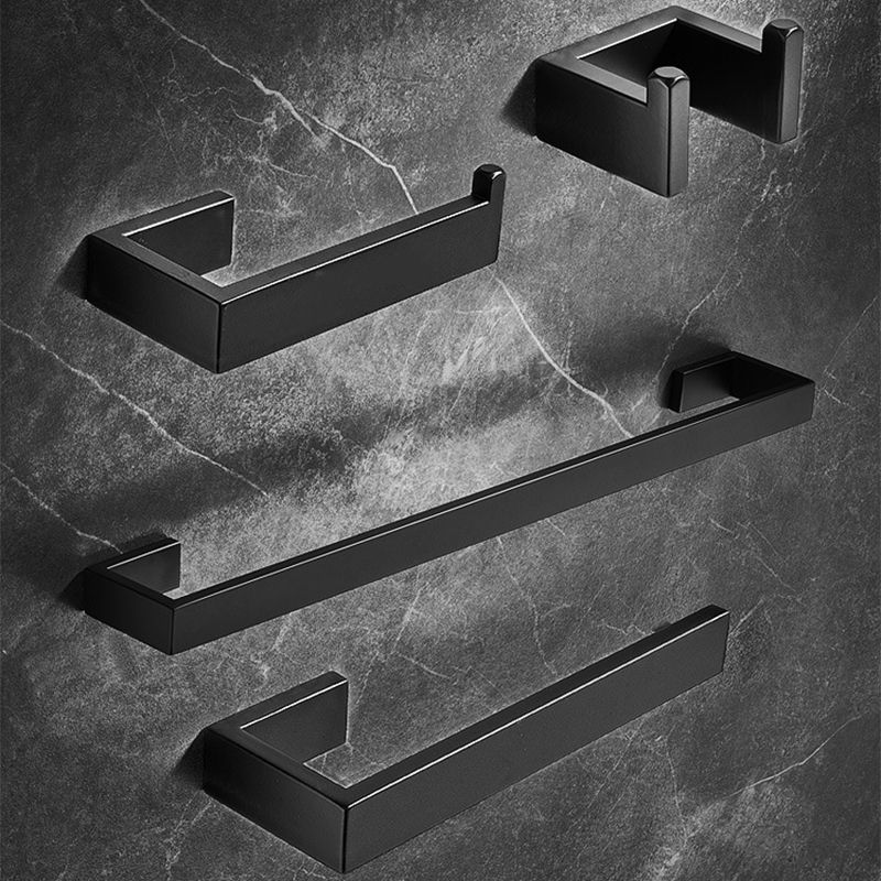 Stainless Steel Bathroom Set 4-piece Modern Style Simple Bathroom Hardware Set Clearhalo 'Bathroom Hardware Sets' 'Bathroom Hardware' 'Bathroom Remodel & Bathroom Fixtures' 'bathroom_hardware_sets' 'Home Improvement' 'home_improvement' 'home_improvement_bathroom_hardware_sets' 1200x1200_bd035044-6c71-4a50-8440-536dfca66b10
