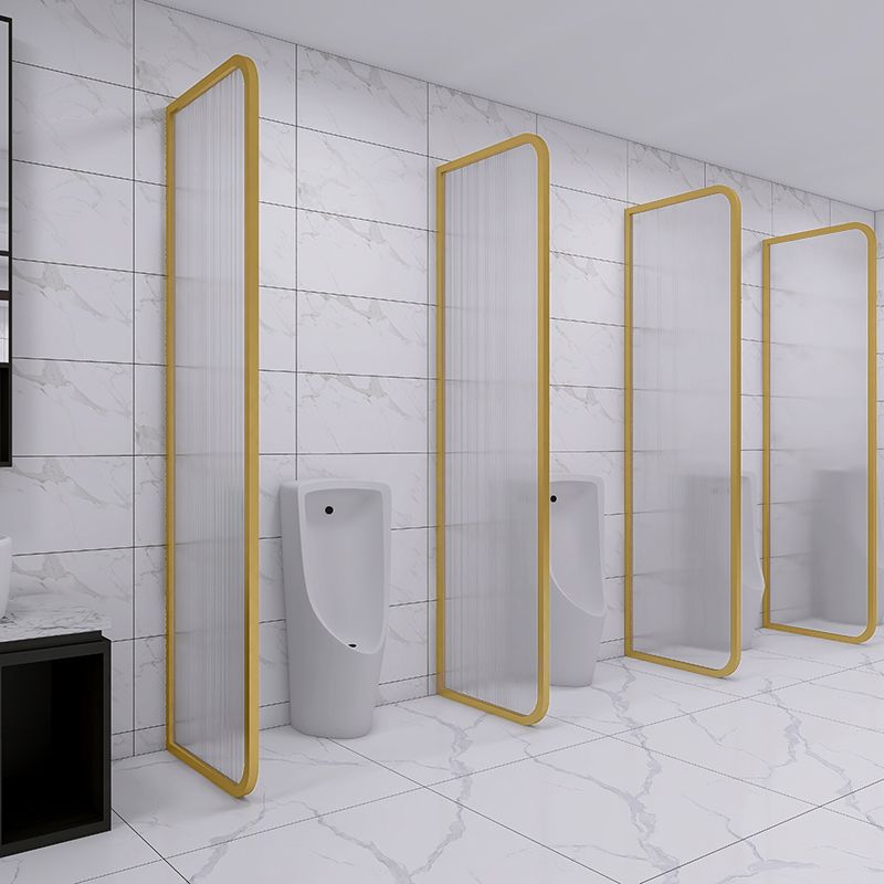 Black and Gold Fixed Glass Panel Framed Single Fixed Bath Fixed Panel Clearhalo 'Bathroom Remodel & Bathroom Fixtures' 'Home Improvement' 'home_improvement' 'home_improvement_shower_tub_doors' 'Shower and Tub Doors' 'shower_tub_doors' 'Showers & Bathtubs' 1200x1200_bd2b6108-d6f8-4d38-afeb-c6e185e35461