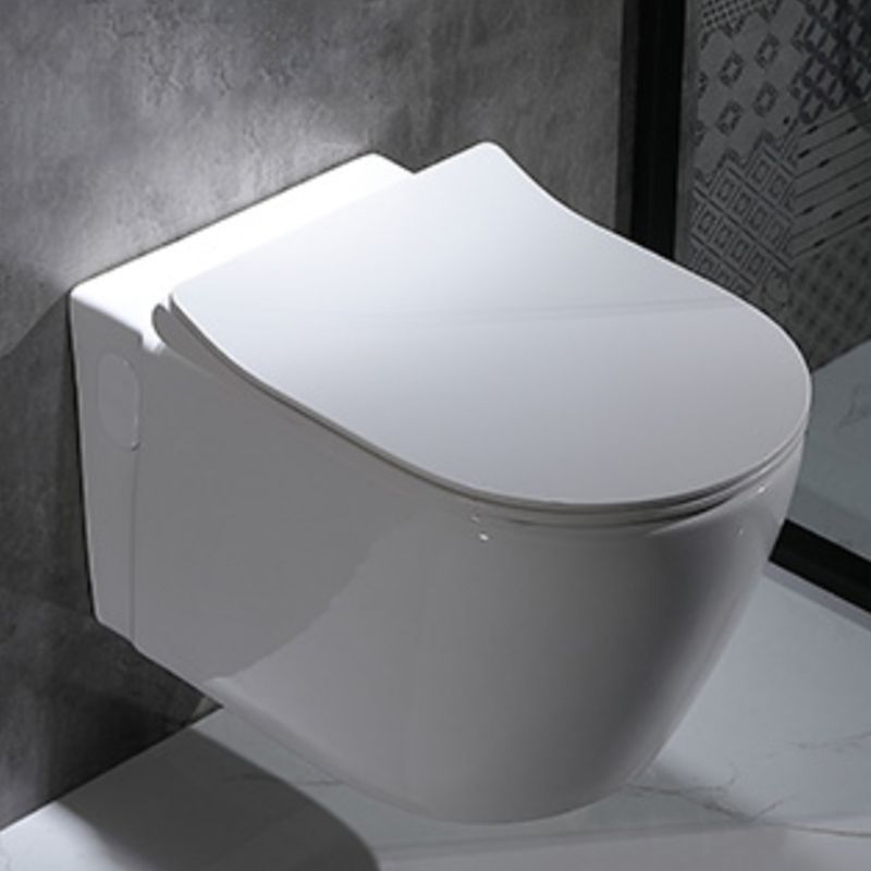 Modern Wall Mounted Flush Toilet White Toilet Bowl with Seat for Washroom Clearhalo 'Bathroom Remodel & Bathroom Fixtures' 'Home Improvement' 'home_improvement' 'home_improvement_toilets' 'Toilets & Bidets' 'Toilets' 1200x1200_bd305993-c734-4d56-89a5-a6358a2dba0e