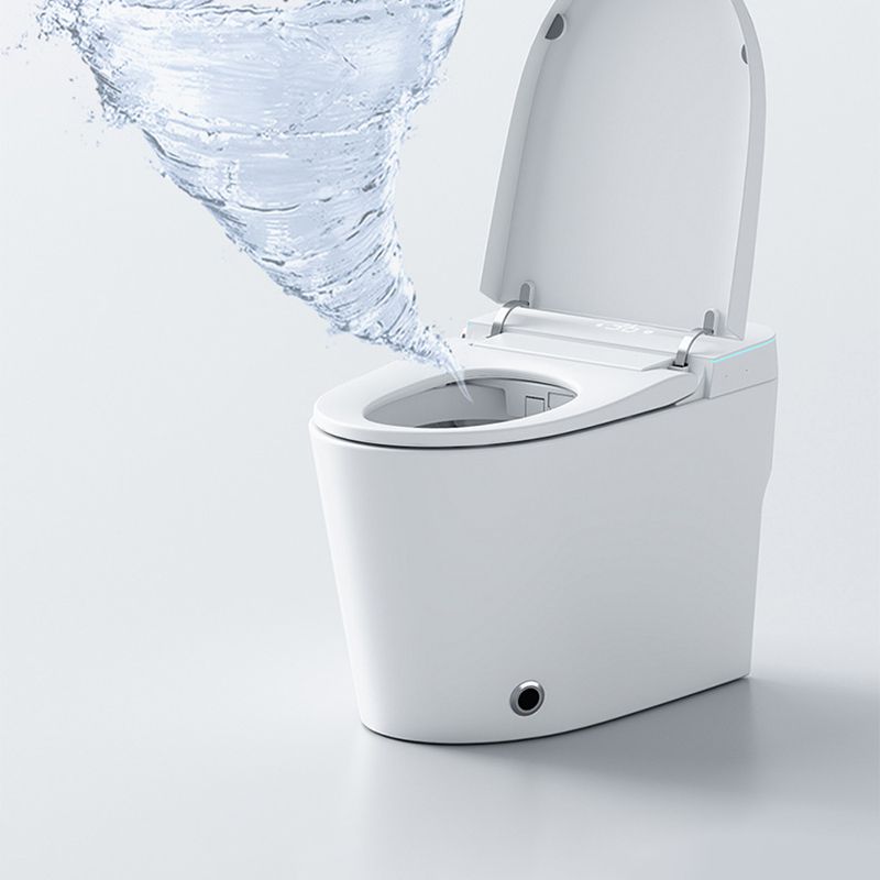 Elongated ABS Siphon Jet Toilet Bowl White One Piece Toilet with Heated Seat Clearhalo 'Bathroom Remodel & Bathroom Fixtures' 'Home Improvement' 'home_improvement' 'home_improvement_toilets' 'Toilets & Bidets' 'Toilets' 1200x1200_bd3b508c-c649-49b4-aab2-9213ea8029cf