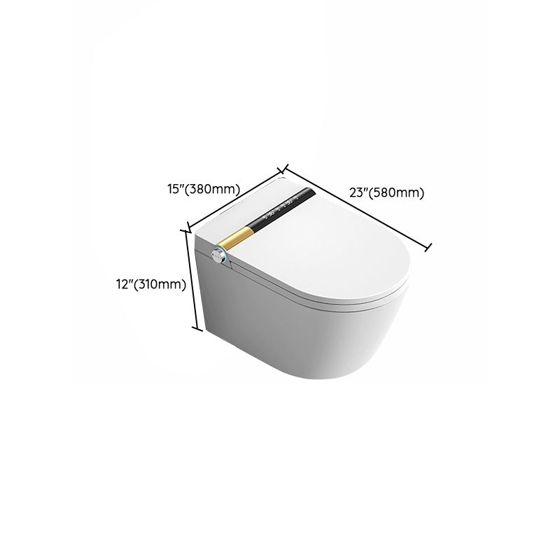 White Elongated Stain Resistant Wall Mounted Bidet with Temperature Control Clearhalo 'Bathroom Remodel & Bathroom Fixtures' 'Bidets' 'Home Improvement' 'home_improvement' 'home_improvement_bidets' 'Toilets & Bidets' 1200x1200_bd41c3fc-7dae-41dd-be3d-11fc48ab8191
