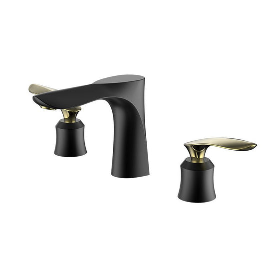 5.1" H Brass Basin Lavatory Faucet Double Handles Bathroom Faucet Clearhalo 'Bathroom Remodel & Bathroom Fixtures' 'Bathroom Sink Faucets' 'Bathroom Sinks & Faucet Components' 'bathroom_sink_faucets' 'Home Improvement' 'home_improvement' 'home_improvement_bathroom_sink_faucets' 1200x1200_bd8f65c2-fd91-4327-946b-934e70b570bf