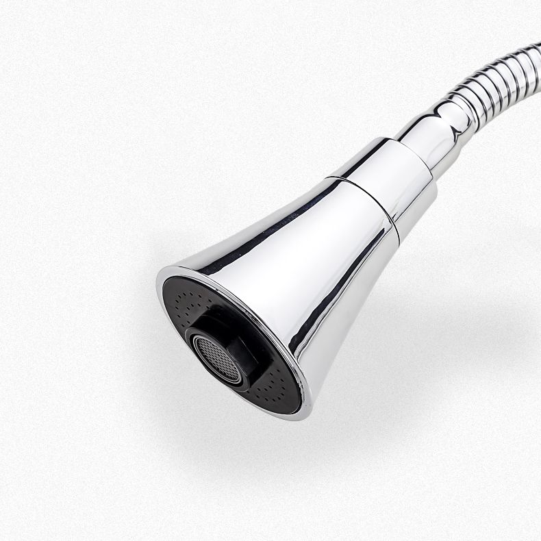 Contemporary Standard Kitchen Faucet Metal Kitchen Faucet with One Handle Clearhalo 'Home Improvement' 'home_improvement' 'home_improvement_kitchen_faucets' 'Kitchen Faucets' 'Kitchen Remodel & Kitchen Fixtures' 'Kitchen Sinks & Faucet Components' 'kitchen_faucets' 1200x1200_bddafa8a-8bd1-488b-93c2-f44930f129da