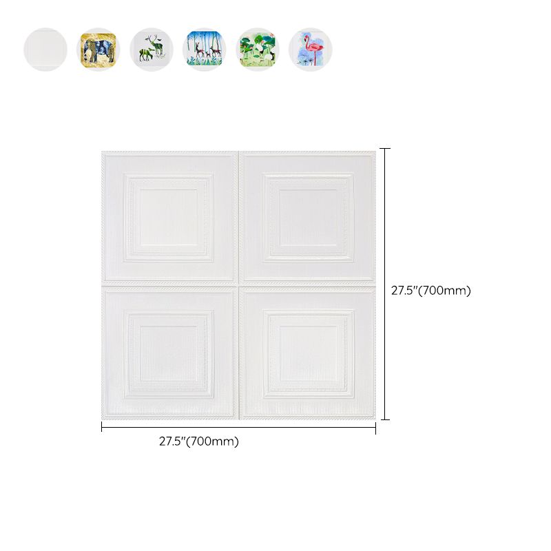 Modern Wall Panel Cartoon Print Peel and Stick Waterproof Wall Paneling Clearhalo 'Flooring 'Home Improvement' 'home_improvement' 'home_improvement_wall_paneling' 'Wall Paneling' 'wall_paneling' 'Walls & Ceilings' Walls and Ceiling' 1200x1200_bde08ffe-54c1-4345-9913-1fe779f78fad