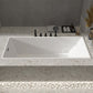 Modern Acrylic Embedded Bathtub Rectangle with Drain Bath Tub and Overflow Hole Clearhalo 'Bathroom Remodel & Bathroom Fixtures' 'Bathtubs' 'Home Improvement' 'home_improvement' 'home_improvement_bathtubs' 'Showers & Bathtubs' 1200x1200_bde58e7e-0cd1-49f6-b055-eb357550a113