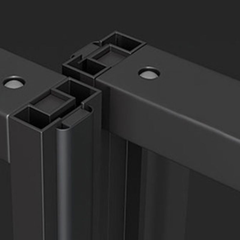 Metallic 77" H Framed Pivot Shower Doors Tempered Shower Door Clearhalo 'Bathroom Remodel & Bathroom Fixtures' 'Home Improvement' 'home_improvement' 'home_improvement_shower_tub_doors' 'Shower and Tub Doors' 'shower_tub_doors' 'Showers & Bathtubs' 1200x1200_be0531bb-a19f-41fb-a464-7f1065365aba