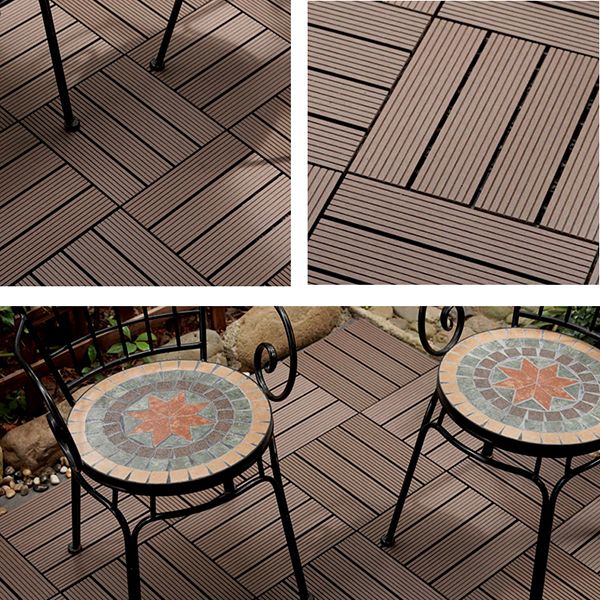 Outdoor Patio Flooring Tiles Embossed Composite Snap Fit Decking Tiles Clearhalo 'Home Improvement' 'home_improvement' 'home_improvement_outdoor_deck_tiles_planks' 'Outdoor Deck Tiles & Planks' 'Outdoor Flooring & Tile' 'Outdoor Remodel' 'outdoor_deck_tiles_planks' 1200x1200_be0b8e67-6202-43d4-9c7c-4f8b4f24922a