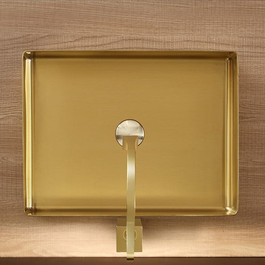 Modern Stainless Steel Sink Rectangular Basin Sink for Bathroom(Faucet Not Included ) Clearhalo 'Bathroom Remodel & Bathroom Fixtures' 'Bathroom Sinks & Faucet Components' 'Bathroom Sinks' 'bathroom_sink' 'Home Improvement' 'home_improvement' 'home_improvement_bathroom_sink' 1200x1200_be12126c-3ded-4456-84c1-9ac6a4a8b3d9