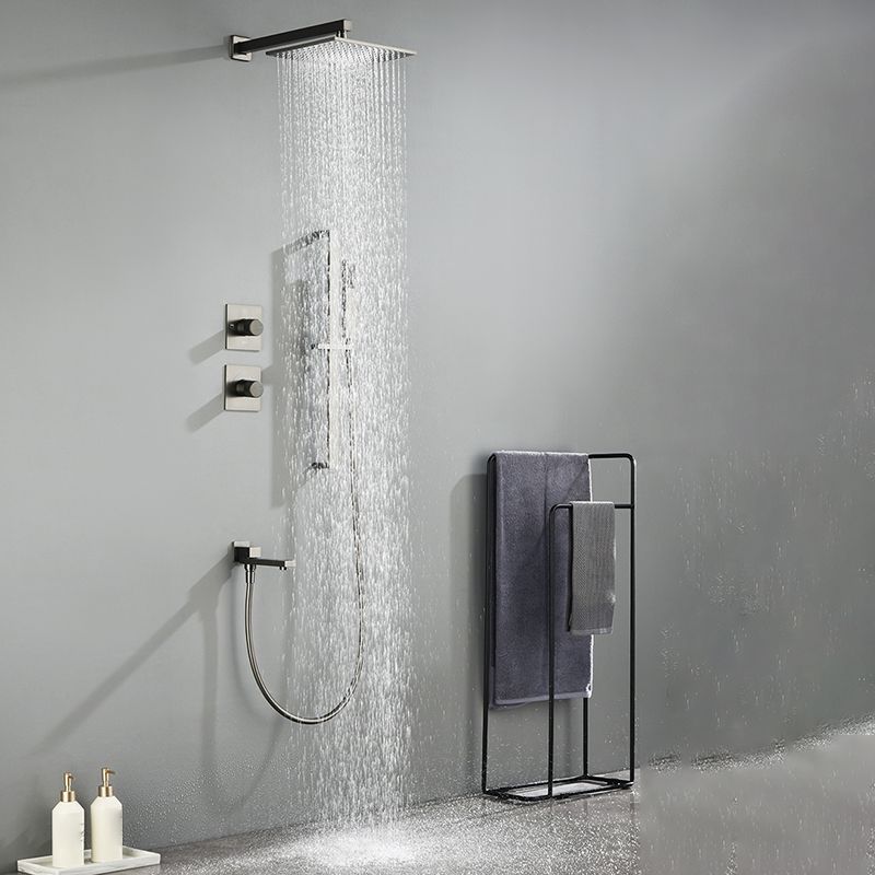 Modern Shower Trim Brass Handheld Shower Head Wall Mounted Shower System Clearhalo 'Bathroom Remodel & Bathroom Fixtures' 'Home Improvement' 'home_improvement' 'home_improvement_shower_faucets' 'Shower Faucets & Systems' 'shower_faucets' 'Showers & Bathtubs Plumbing' 'Showers & Bathtubs' 1200x1200_be25441b-59c5-4459-930f-e3126fde0d2b
