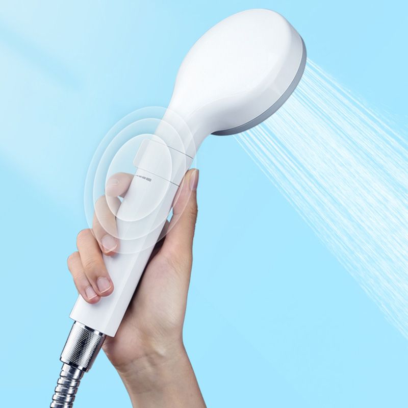 Contemporary Shower Head Solid Color Round Plastic Handheld Shower Head Clearhalo 'Bathroom Remodel & Bathroom Fixtures' 'Home Improvement' 'home_improvement' 'home_improvement_shower_heads' 'Shower Heads' 'shower_heads' 'Showers & Bathtubs Plumbing' 'Showers & Bathtubs' 1200x1200_be456f90-8034-43d2-803b-fee887e4f914