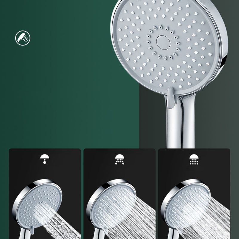 Round Handheld Shower Head Self-Cleaning Wall-Mount Shower Head Clearhalo 'Bathroom Remodel & Bathroom Fixtures' 'Home Improvement' 'home_improvement' 'home_improvement_shower_heads' 'Shower Heads' 'shower_heads' 'Showers & Bathtubs Plumbing' 'Showers & Bathtubs' 1200x1200_be6240e2-5a2c-43f6-a8ac-82818e942735