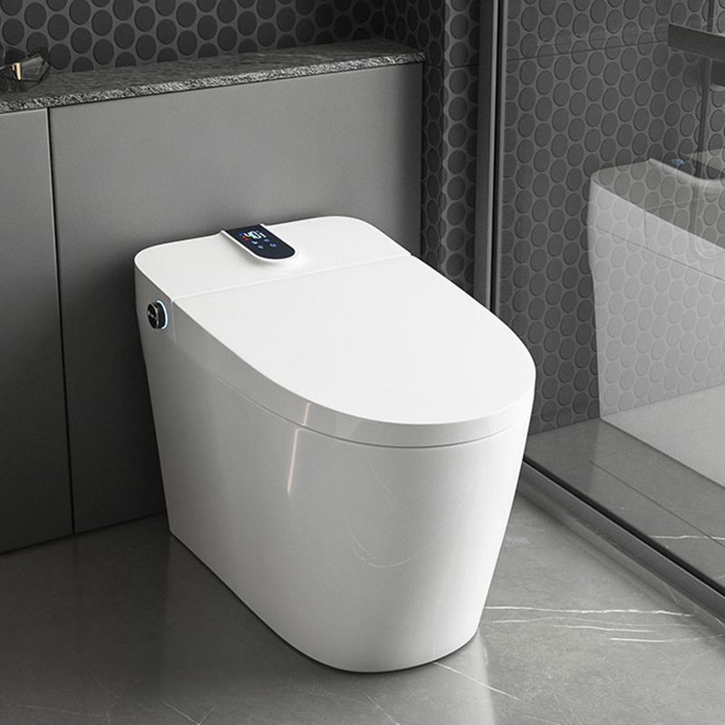 Contemporary Floor Standing Bidet in White Elongated Toilet Clearhalo 'Bathroom Remodel & Bathroom Fixtures' 'Bidets' 'Home Improvement' 'home_improvement' 'home_improvement_bidets' 'Toilets & Bidets' 1200x1200_be6298b2-e40d-4755-a2a8-12fc6acc3e98