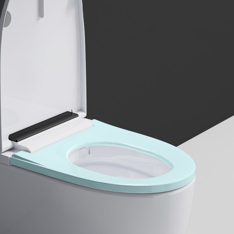 Gloss White Toilet Modern Siphon Jet Toilet Bowl with Heated Seat Clearhalo 'Bathroom Remodel & Bathroom Fixtures' 'Home Improvement' 'home_improvement' 'home_improvement_toilets' 'Toilets & Bidets' 'Toilets' 1200x1200_be64a5d5-29ec-45f3-891b-df12e8c35aa5