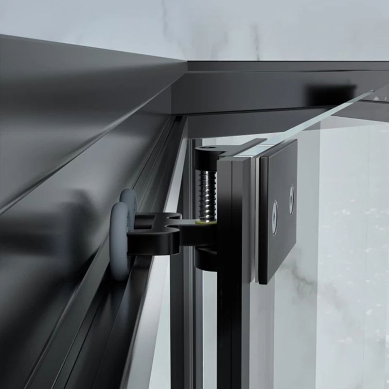 Tempered Frame Shower Doors Black Transparent Shower Bath Door Clearhalo 'Bathroom Remodel & Bathroom Fixtures' 'Home Improvement' 'home_improvement' 'home_improvement_shower_tub_doors' 'Shower and Tub Doors' 'shower_tub_doors' 'Showers & Bathtubs' 1200x1200_be7969eb-7f2b-4c2a-8d9b-03873990eb65