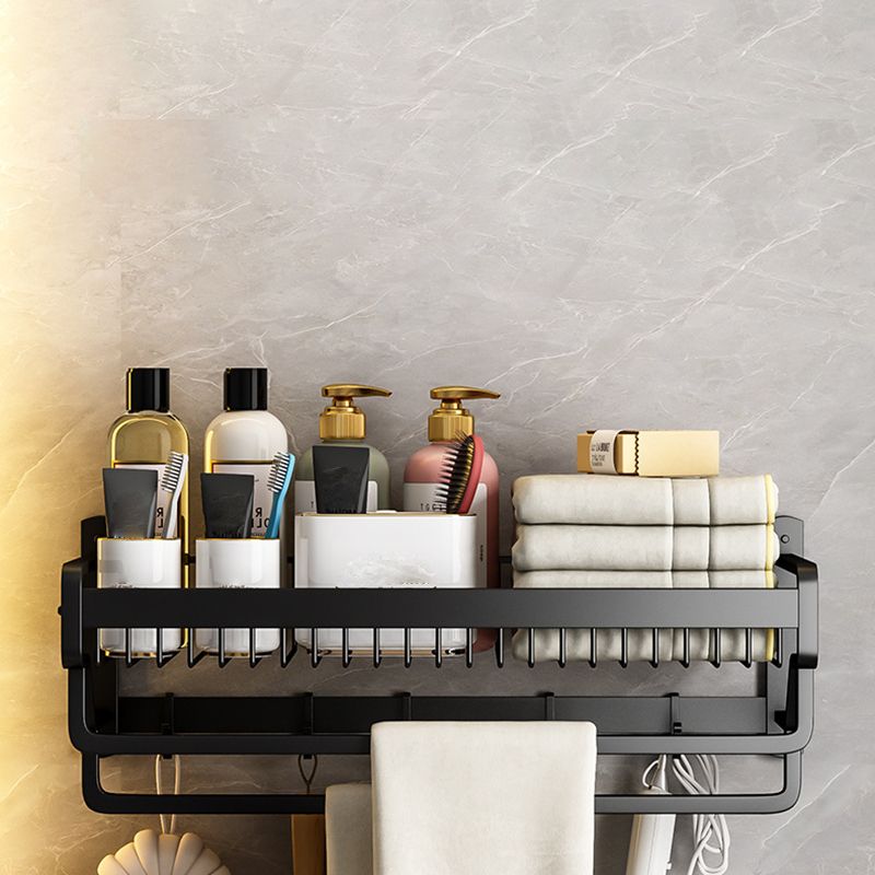 Modern Black Metal Bath Hardware Set Towel Bar Bathroom Hardware Set Clearhalo 'Bathroom Hardware Sets' 'Bathroom Hardware' 'Bathroom Remodel & Bathroom Fixtures' 'bathroom_hardware_sets' 'Home Improvement' 'home_improvement' 'home_improvement_bathroom_hardware_sets' 1200x1200_be858baf-c081-4c2c-a72c-b4142b2876b9