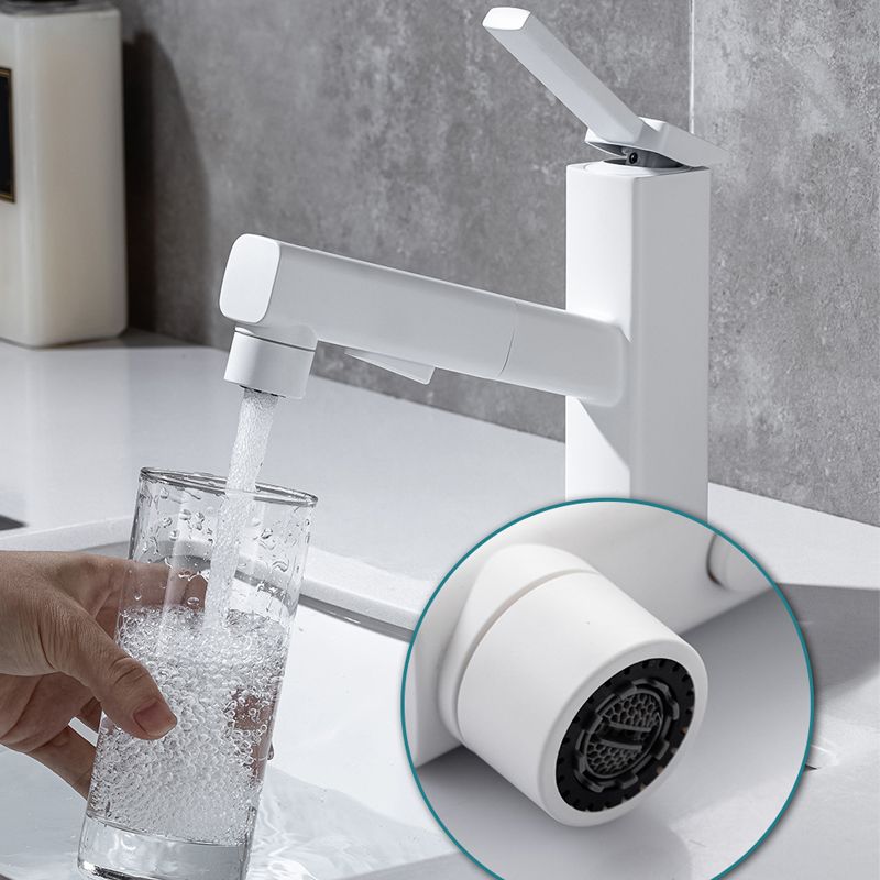 Lever Handle Faucet Pull-out Vessel Sink Faucet with Swivel Spout Clearhalo 'Bathroom Remodel & Bathroom Fixtures' 'Bathroom Sink Faucets' 'Bathroom Sinks & Faucet Components' 'bathroom_sink_faucets' 'Home Improvement' 'home_improvement' 'home_improvement_bathroom_sink_faucets' 1200x1200_bed450c9-5e6e-47dd-b145-1f7b2a58cc8f