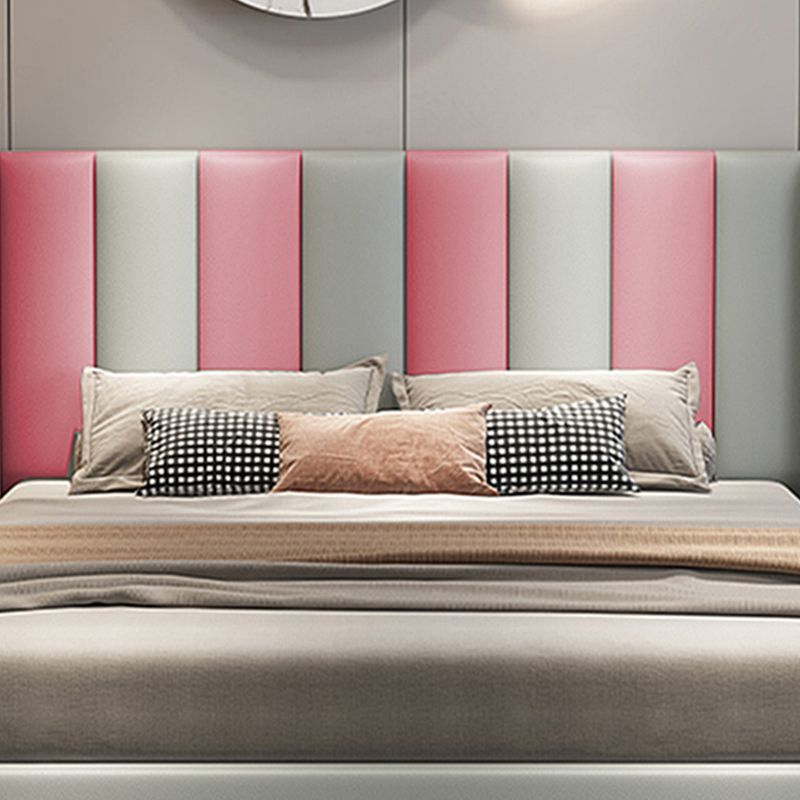 Modern Style Wainscoting Upholstered Peel and Stick Wainscoting Clearhalo 'Flooring 'Home Improvement' 'home_improvement' 'home_improvement_wall_paneling' 'Wall Paneling' 'wall_paneling' 'Walls & Ceilings' Walls and Ceiling' 1200x1200_bee8d841-4855-4d40-9141-95ea66d2defa