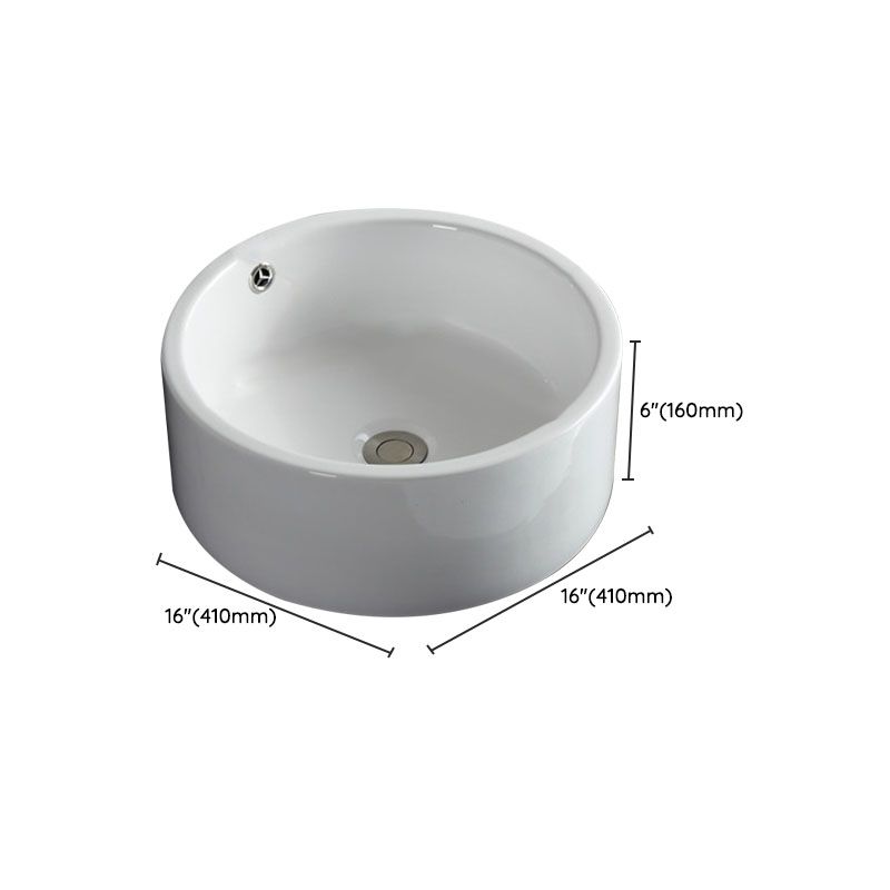 Rectangular and Round Vessel Sink in white with No Craftsmanship Basin Sink Clearhalo 'Bathroom Remodel & Bathroom Fixtures' 'Bathroom Sinks & Faucet Components' 'Bathroom Sinks' 'bathroom_sink' 'Home Improvement' 'home_improvement' 'home_improvement_bathroom_sink' 1200x1200_beedb3a3-e470-4d03-8310-d1ff230cd065