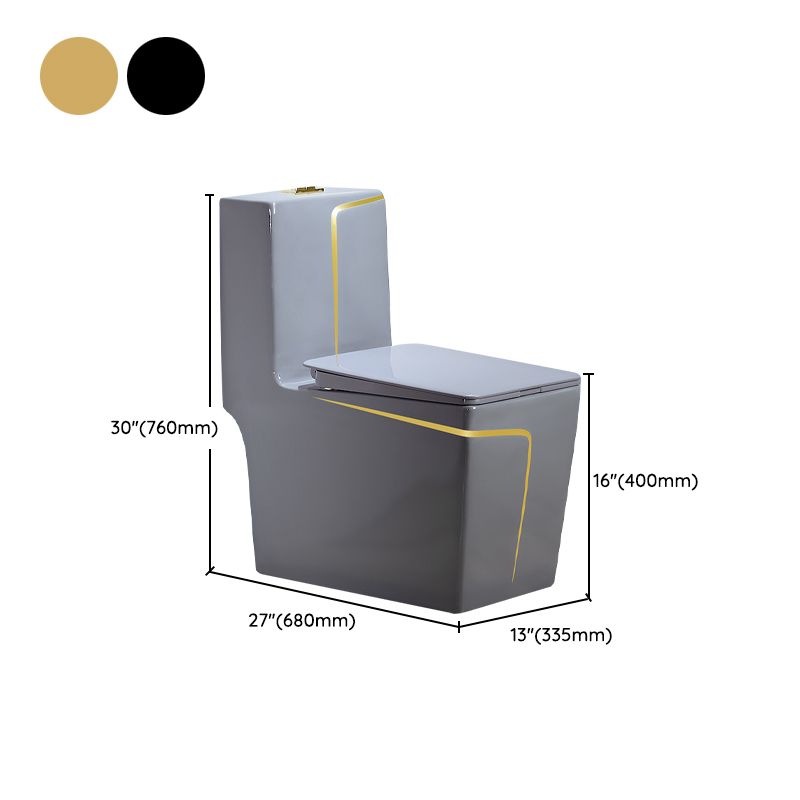 Modern Flush Toilet Ceramic Elong One-Piece Toilet with Slow Close Seat Clearhalo 'Bathroom Remodel & Bathroom Fixtures' 'Home Improvement' 'home_improvement' 'home_improvement_toilets' 'Toilets & Bidets' 'Toilets' 1200x1200_bf139dcd-b864-4110-88d7-00ecad34ad19