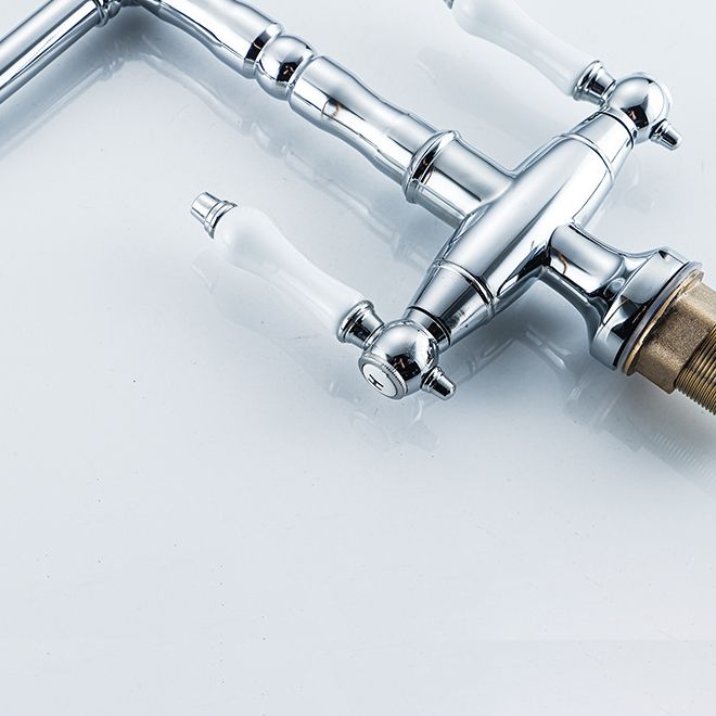Traditional Kitchen Bar Faucet Double Handle High Arch No Sensor Bar Faucet Clearhalo 'Home Improvement' 'home_improvement' 'home_improvement_kitchen_faucets' 'Kitchen Faucets' 'Kitchen Remodel & Kitchen Fixtures' 'Kitchen Sinks & Faucet Components' 'kitchen_faucets' 1200x1200_bf16e69a-7214-4772-8e03-a9d56ef827e1