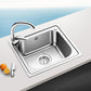 Single Bowl Kitchen Sink Stainless Steel Rectangle Sink with Drain Assembly Clearhalo 'Home Improvement' 'home_improvement' 'home_improvement_kitchen_sinks' 'Kitchen Remodel & Kitchen Fixtures' 'Kitchen Sinks & Faucet Components' 'Kitchen Sinks' 'kitchen_sinks' 1200x1200_bf1d7787-090d-4564-a120-3085992b07eb