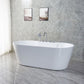 White Oval Bath Tub for Bathroom Soaking Stand Alone Tub with Drain Clearhalo 'Bathroom Remodel & Bathroom Fixtures' 'Bathtubs' 'Home Improvement' 'home_improvement' 'home_improvement_bathtubs' 'Showers & Bathtubs' 1200x1200_bf56105d-6739-4a0d-8237-fdf94ce756f4