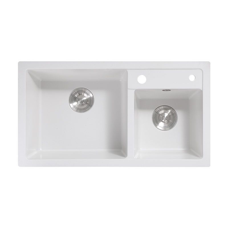 Classic Quartz Sink Double Bowl Solid Color Kitchen Sink with Faucet Clearhalo 'Home Improvement' 'home_improvement' 'home_improvement_kitchen_sinks' 'Kitchen Remodel & Kitchen Fixtures' 'Kitchen Sinks & Faucet Components' 'Kitchen Sinks' 'kitchen_sinks' 1200x1200_bf5cbc28-564d-45aa-9b3b-245782899330