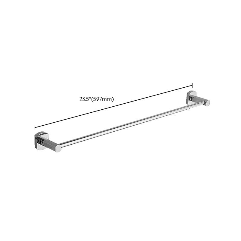 Polished Chrome Modern Bathroom Accessory Set Silver Towel Bar/Bath Shelf Clearhalo 'Bathroom Hardware Sets' 'Bathroom Hardware' 'Bathroom Remodel & Bathroom Fixtures' 'bathroom_hardware_sets' 'Home Improvement' 'home_improvement' 'home_improvement_bathroom_hardware_sets' 1200x1200_bf67a4de-0179-40be-96c4-8f68f87aebab