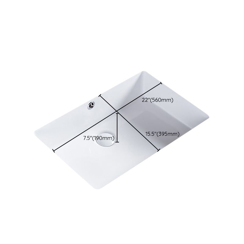 Traditional Undermount Bathroom Sink Porcelain Rectangular with Basin Basin Sink Only Clearhalo 'Bathroom Remodel & Bathroom Fixtures' 'Bathroom Sinks & Faucet Components' 'Bathroom Sinks' 'bathroom_sink' 'Home Improvement' 'home_improvement' 'home_improvement_bathroom_sink' 1200x1200_bf68406c-8650-4def-92cf-2efc3f77795c