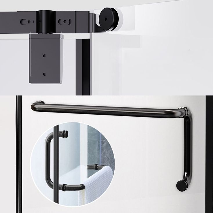 Neo-Angle Tempered Glass Shower Enclosure with Shower Door Corner Shower Enclosure Clearhalo 'Bathroom Remodel & Bathroom Fixtures' 'Home Improvement' 'home_improvement' 'home_improvement_shower_stalls_enclosures' 'Shower Stalls & Enclosures' 'shower_stalls_enclosures' 'Showers & Bathtubs' 1200x1200_bf69a8df-11db-4715-ad47-699d2db1c664