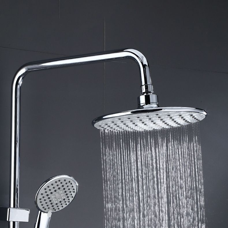 Shower System Rain Massage Jet Round Adjustable Spray Pattern Shower Trim Clearhalo 'Bathroom Remodel & Bathroom Fixtures' 'Home Improvement' 'home_improvement' 'home_improvement_shower_faucets' 'Shower Faucets & Systems' 'shower_faucets' 'Showers & Bathtubs Plumbing' 'Showers & Bathtubs' 1200x1200_bf8c6f12-10ea-4e82-b0b4-c8a32ae0ed49