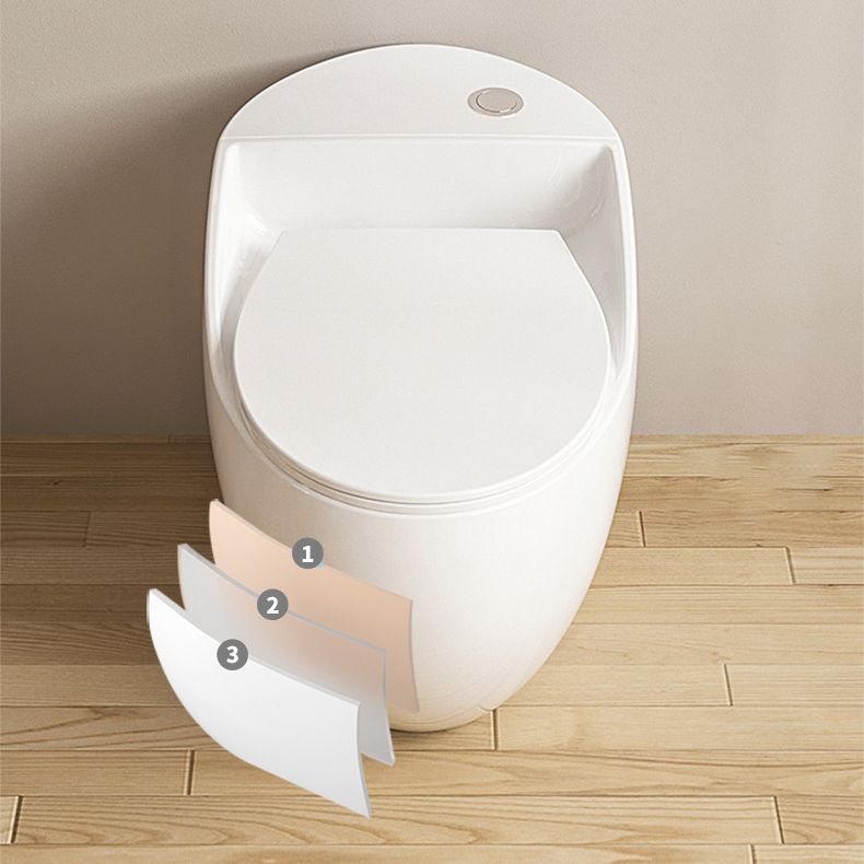 Modern Skirted Toilet Bowl Siphon Jet Toilet with Slow Close Seat for Bathroom Clearhalo 'Bathroom Remodel & Bathroom Fixtures' 'Home Improvement' 'home_improvement' 'home_improvement_toilets' 'Toilets & Bidets' 'Toilets' 1200x1200_bf8e200b-a43c-4057-9623-ce8c21ad996b
