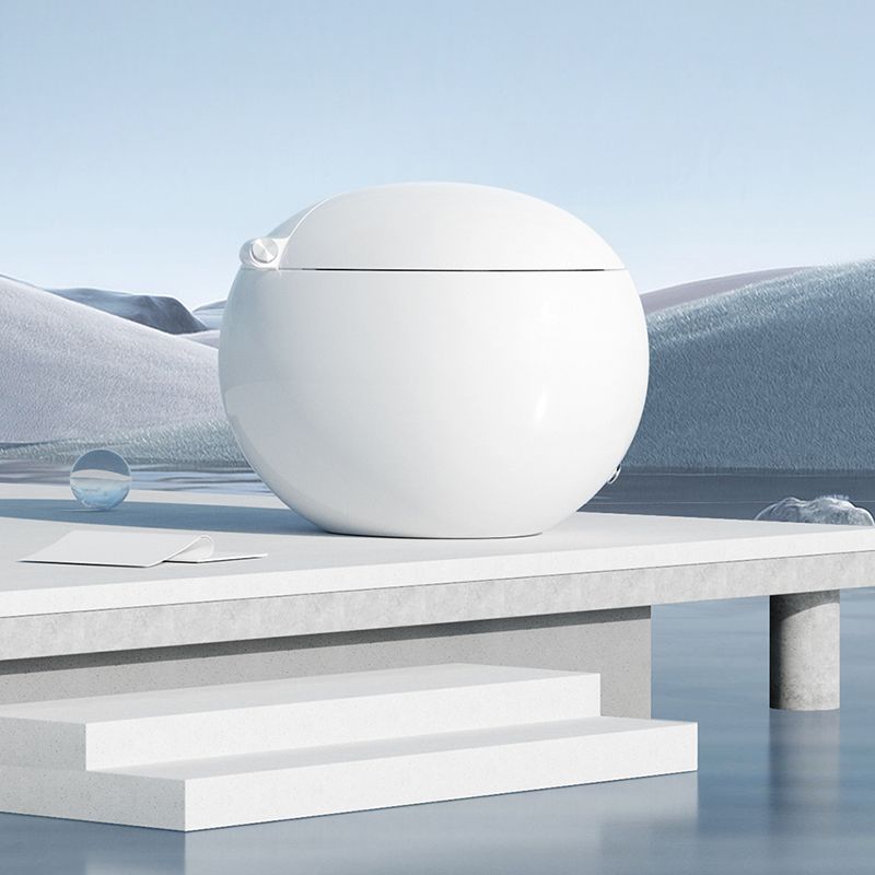 Round Floor Mount Bidet White Floor Standing Bidet with Unlimited Warm Water Clearhalo 'Bathroom Remodel & Bathroom Fixtures' 'Bidets' 'Home Improvement' 'home_improvement' 'home_improvement_bidets' 'Toilets & Bidets' 1200x1200_bf9d83a8-2691-43e8-96fc-ebce8c451072