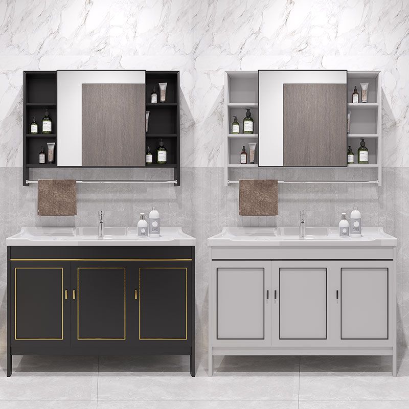 Gorgeous Bath Vanity Wall Mounted Standard Vanity Cabinet with Mirror Cabinet Clearhalo 'Bathroom Remodel & Bathroom Fixtures' 'Bathroom Vanities' 'bathroom_vanities' 'Home Improvement' 'home_improvement' 'home_improvement_bathroom_vanities' 1200x1200_bfb2aebc-4a33-42b5-936b-082306b062e5