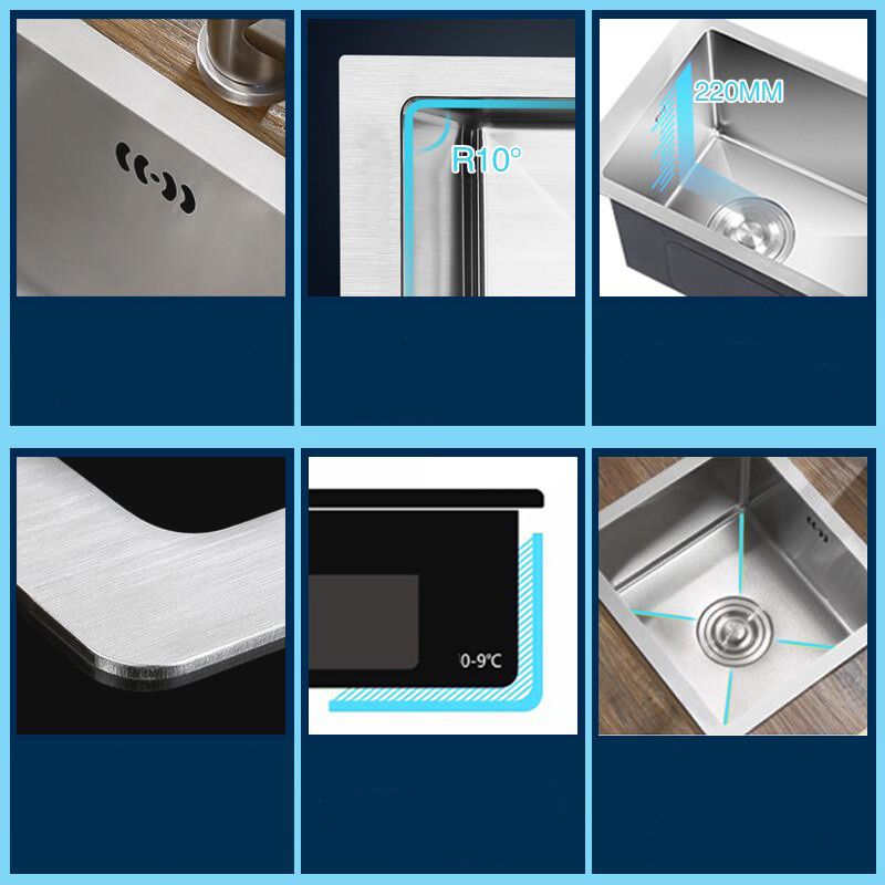 Modern Style Kitchen Sink Stainless Steel Drop-In Kitchen Sink Clearhalo 'Home Improvement' 'home_improvement' 'home_improvement_kitchen_sinks' 'Kitchen Remodel & Kitchen Fixtures' 'Kitchen Sinks & Faucet Components' 'Kitchen Sinks' 'kitchen_sinks' 1200x1200_bfdfb4c2-a58f-4e8c-9bdf-d762512c1394