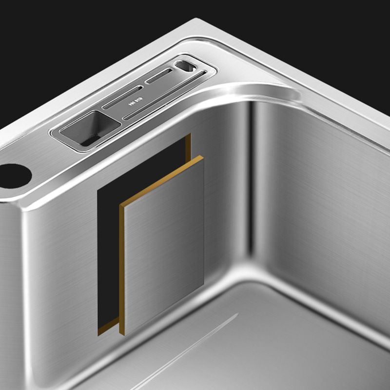 Contemporary Style Kitchen Sink Pure Color Stainless Steel 2 Holes Drop-In Kitchen Sink Clearhalo 'Home Improvement' 'home_improvement' 'home_improvement_kitchen_sinks' 'Kitchen Remodel & Kitchen Fixtures' 'Kitchen Sinks & Faucet Components' 'Kitchen Sinks' 'kitchen_sinks' 1200x1200_bfe915da-c6f7-451e-84ad-677164edbb89